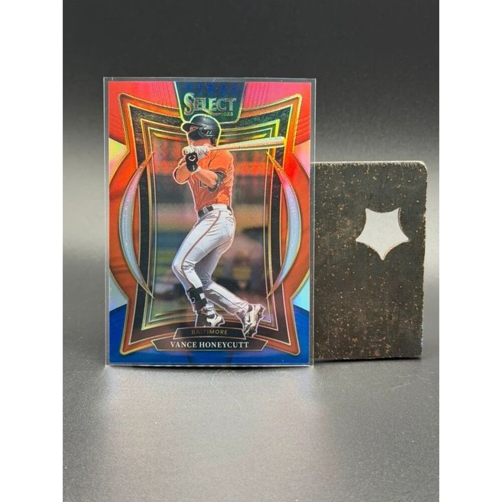 2025 Panini Select Vance Honeycutt Concourse Red & Blue Prizm RC /399